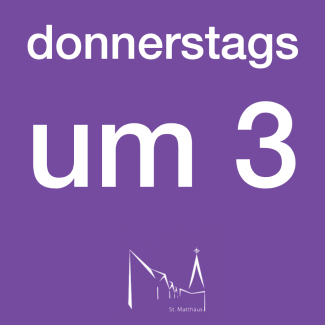 Donnerstags um 3 (quadratisches Logo)