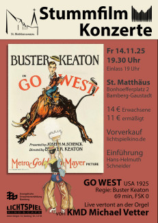 Go West - Stummfilmplakat 2025