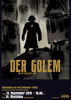 Golem Stummfilmplakat 2015