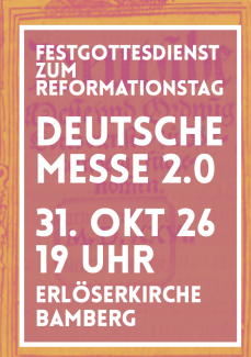 Reformations Gottesdienst 2026, Plakatausschnitt