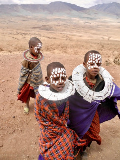 Massai-Kinder in Tansania