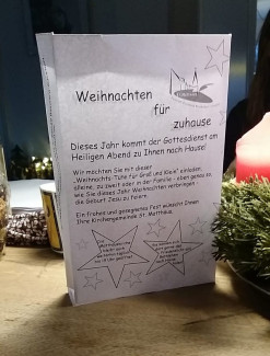 Weihnachtstüte stehend