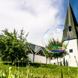 Matthäuskirche mit Seifenblase